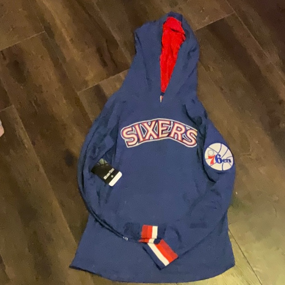 Sixers NBA medium NEW hardwood hoodie